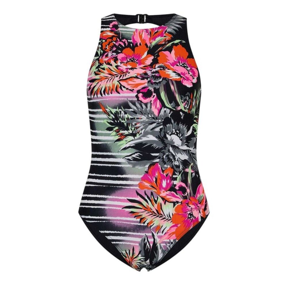 Zoggs Womens/Ladies Love Hi One Piece Bathing Suit / Multicolored